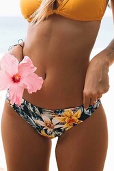 Angelsin Çiçekli Bikini Altı Çok Renkli - Thumbnail