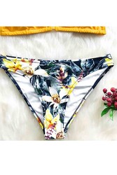 Angelsin Çiçekli Bikini Altı Çok Renkli - Thumbnail