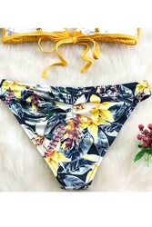 Angelsin Çiçekli Bikini Altı Çok Renkli - Thumbnail
