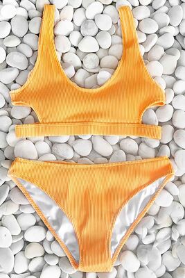 Angelsin - Angelsin Özel Kumaş Bikini Üstü Sarı (1) Angelsin - Angelsin Özel Kumaş Bikini Üstü Sarı (1)
