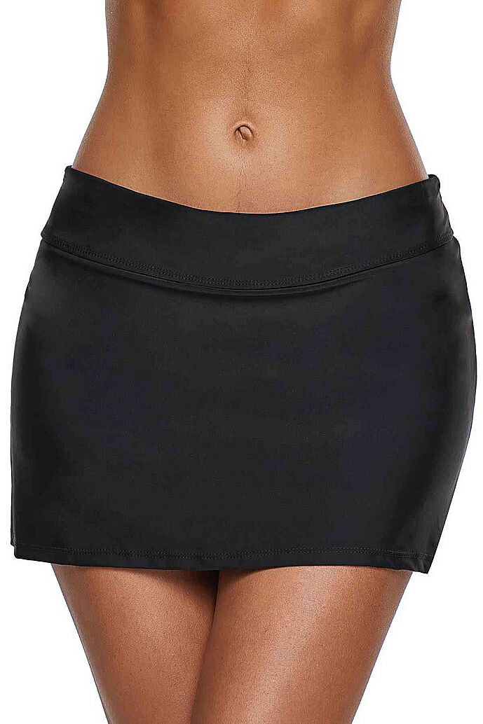 Angelsin Etekli Bütün Bikini Alt Siyah - 3
