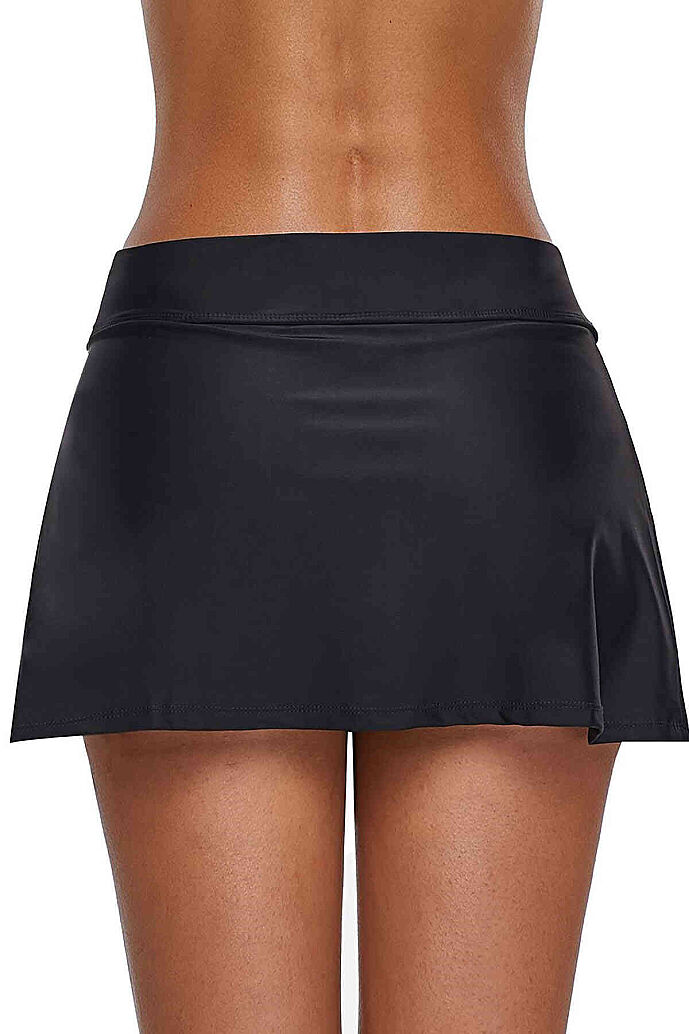 Angelsin Etekli Bütün Bikini Alt Siyah - 4
