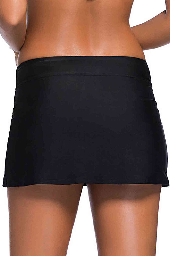 Angelsin Etekli Bütün Bikini Alt Siyah - 6