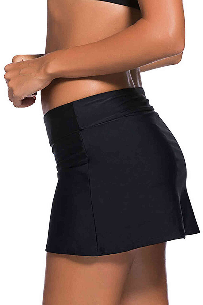 Angelsin Etekli Bütün Bikini Alt Siyah - 7