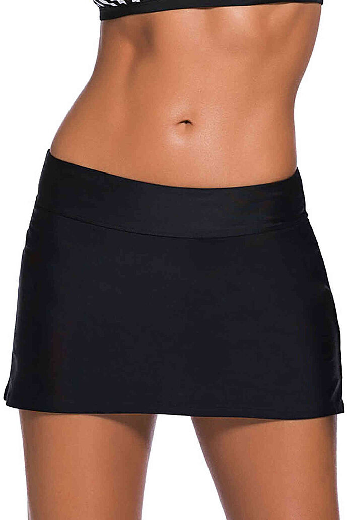 Angelsin Etekli Bütün Bikini Alt Siyah - 8