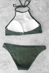 Angelsin Tankini Bikini Takım Yeşil - Thumbnail