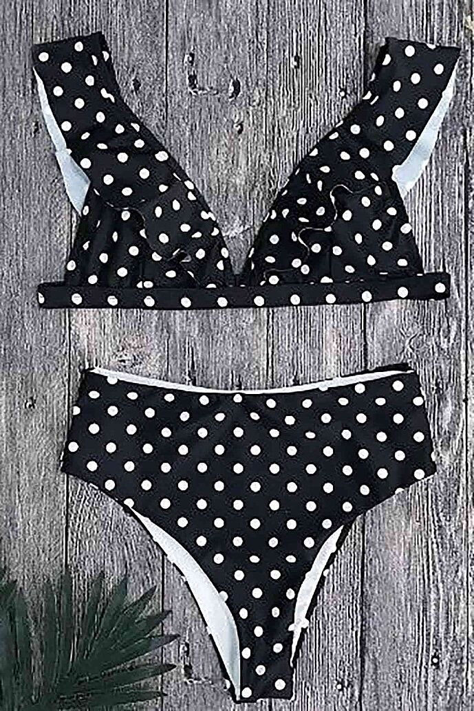 Angelsin Puantiyeli Bikini Takım Çok Renkli - 5