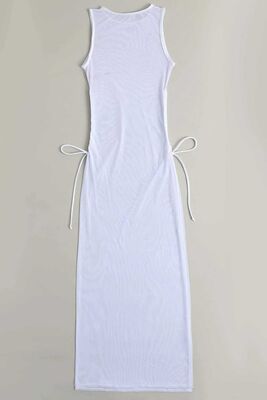 Angelsin - Angelsin Tül Pareo Plaj Elbisesi Beyaz (1)