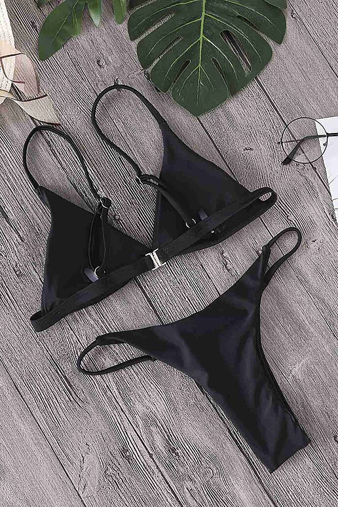 Angelsin Üçgen Bikini Altı Siyah - 4