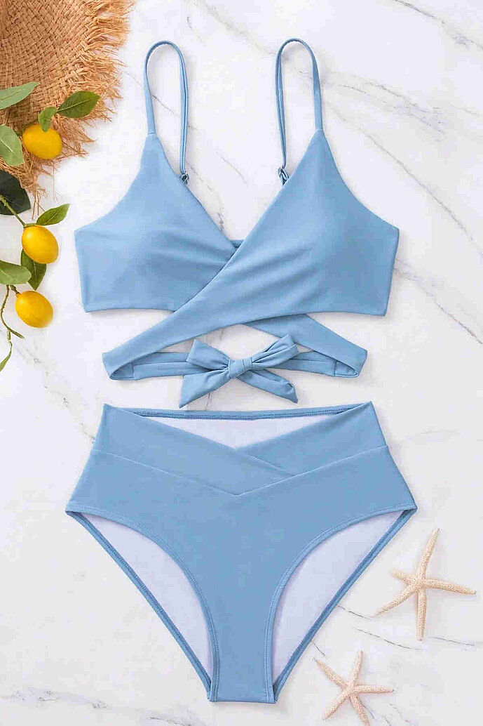 Angelsin V Kesim Bikini Altı Mavi - 5