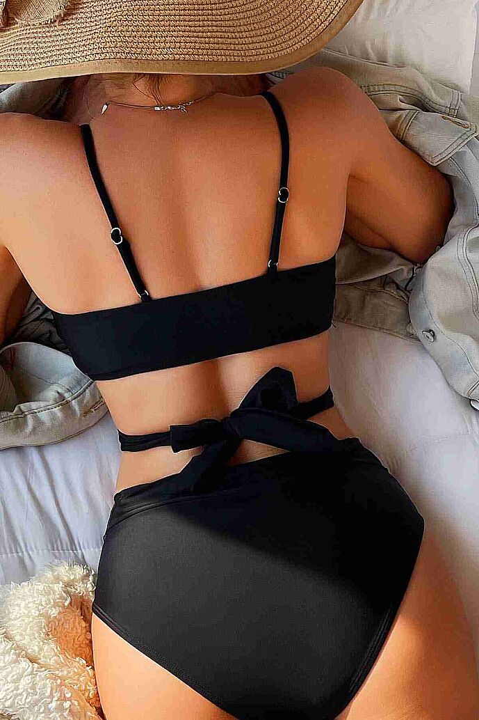 Angelsin V Kesim Bikini Altı Siyah - 3