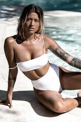 Angelsin - Angelsin V Kesim Yüksek Bel Bikini Altı Beyaz (1)