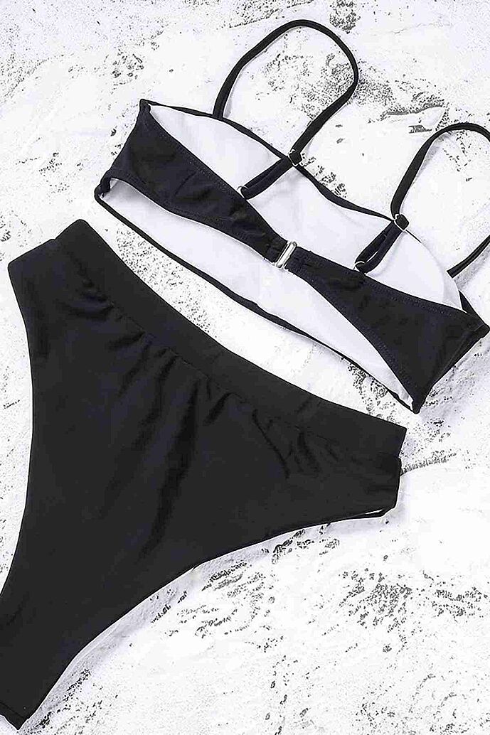 Angelsin Bikini üstü Siyah - 4