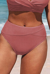 Angelsin Yüksek Bel Bikini Altı Gül Kurusu - Thumbnail
