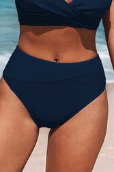 Angelsin Yüksek Bel Bikini Altı Lacivert - Thumbnail