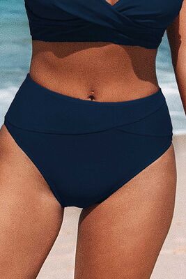 Angelsin - Angelsin Yüksek Bel Bikini Altı Lacivert