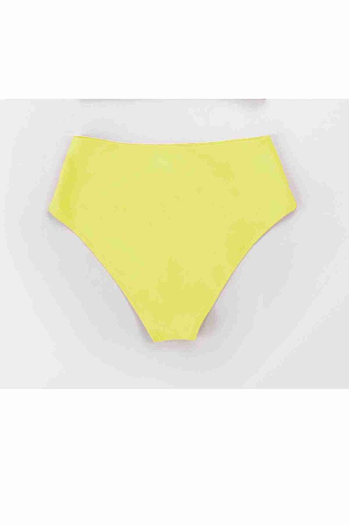 Angelsin Yüksek Bel Bikini Altı Sarı - 4