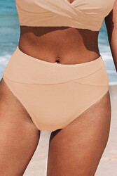 Angelsin Yüksek Bel Bikini Altı Somon - Thumbnail
