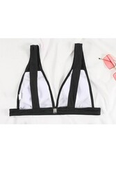 Angelsin Şık Bikini Üstü Siyah - Thumbnail