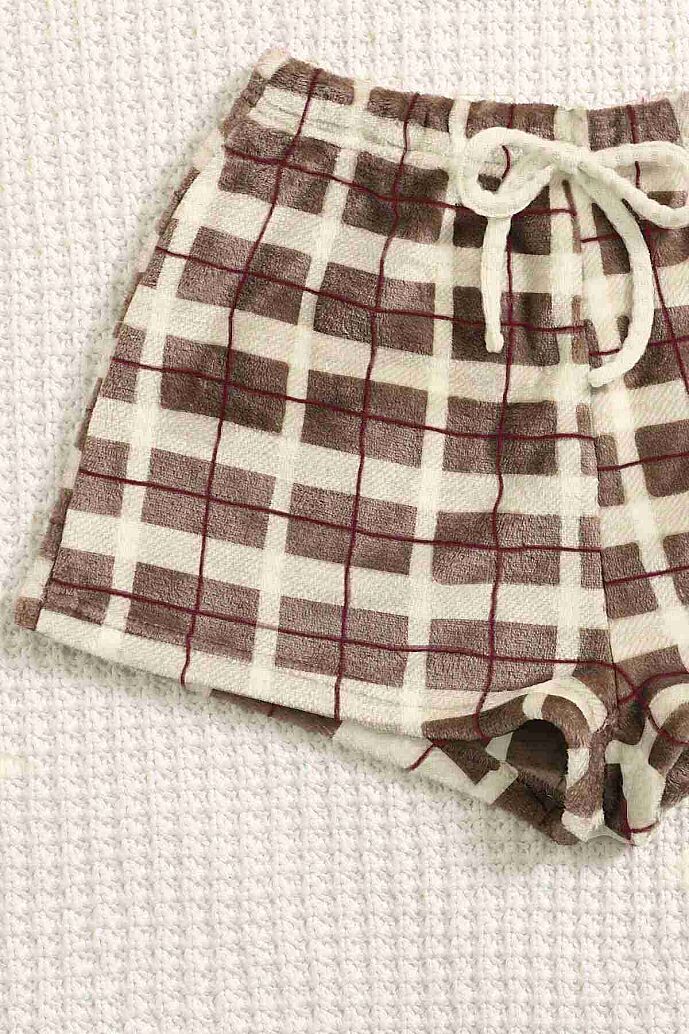 Merry See Altı Peluş Polar Üstü Örme Kolsuz Pijama Takımı Çok Renkli - 8