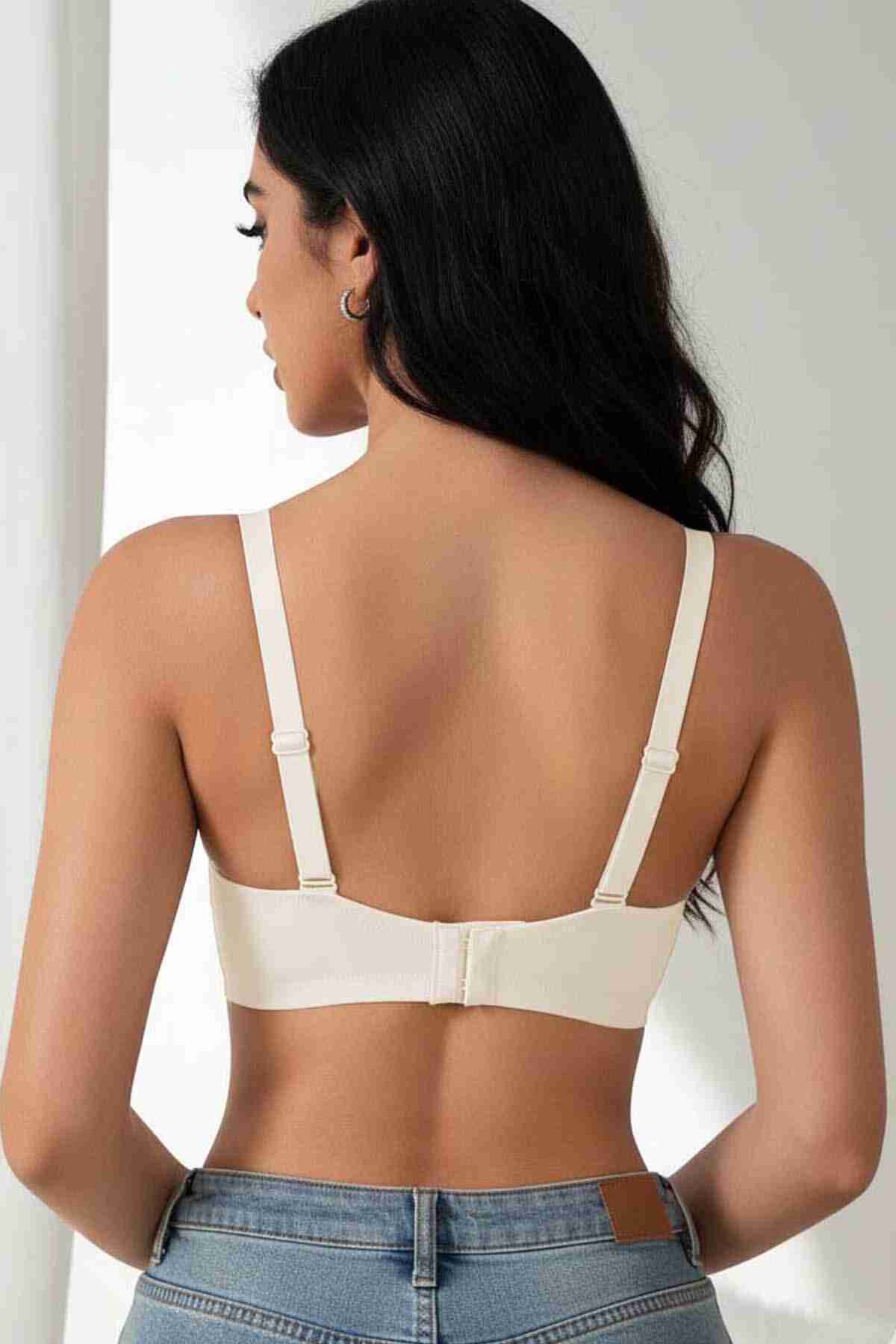 Merry See Balensiz Çıkarılabilir Pedli Lazer Kesim İzbırakmaz Sütyen Krem Merry See Balensiz Çıkarılabilir Pedli Lazer Kesim İzbırakmaz Sütyen Krem