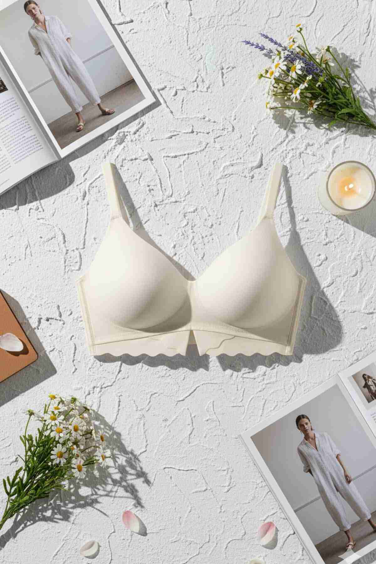 Merry See Balensiz Çıkarılabilir Pedli Lazer Kesim İzbırakmaz Sütyen Krem Merry See Balensiz Çıkarılabilir Pedli Lazer Kesim İzbırakmaz Sütyen Krem