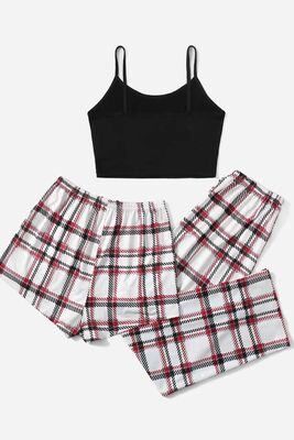 Merry See - Merry See Baskılı Ultrasoft Askılı 3'lü Paket Sortlu Pijama Takımı Çok Renkli (1)