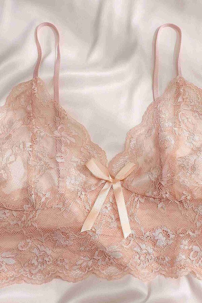 Merry See Dantel Büstiyerli Çiçekli Sütyen Şort Pijama Takımı Çok Renkli - 4
