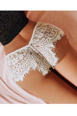 Merry See - Merry See Dantel Özel Tasarım Külot Beyaz (1)