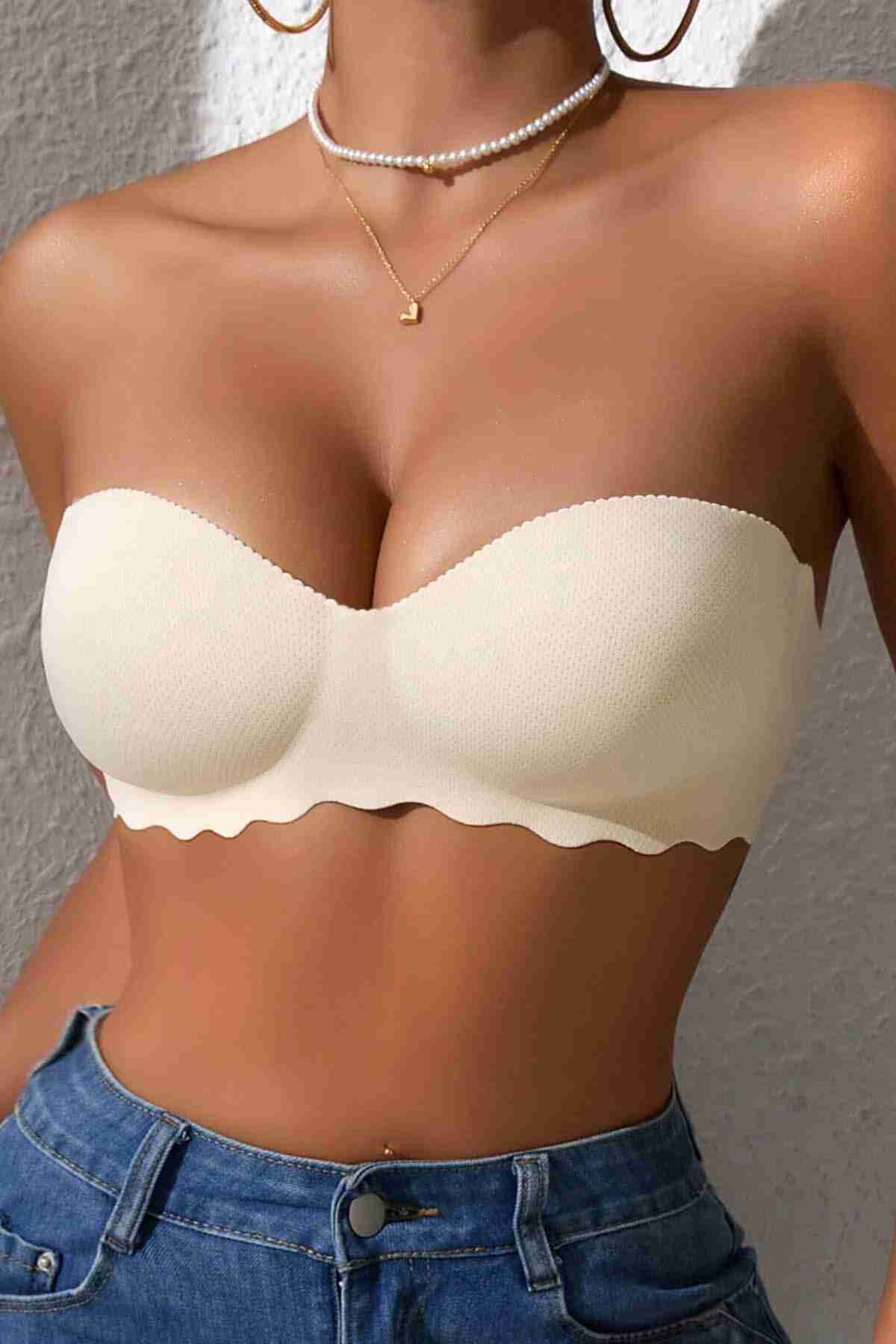 Merry See Dikişsiz Balensiz Hafif Destekli Lazer Kesim İzbırakmaz Görünmez Sütyen TEN Merry See Dikişsiz Balensiz Hafif Destekli Lazer Kesim İzbırakmaz Görünmez Sütyen TEN