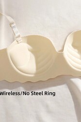 Merry See Dikişsiz Balensiz Hafif Destekli Lazer Kesim İzbırakmaz Görünmez Sütyen TEN - Thumbnail