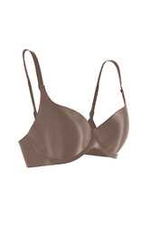 Merry See Dikişsiz Balensiz Lazer Kesim izbırakmaz Görünmez Push Up Sütyen Kahverengi - Thumbnail