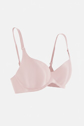 Merry See Dikişsiz Balensiz Lazer Kesim izbırakmaz Görünmez Push Up Sütyen Pudra - Thumbnail