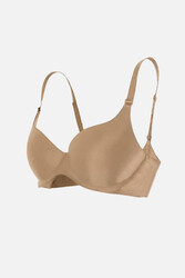 Merry See Dikişsiz Balensiz Lazer Kesim izbırakmaz Görünmez Push Up Sütyen TEN - Thumbnail