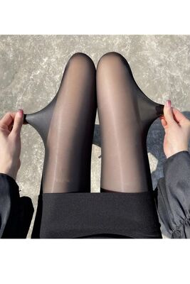 Merry See - Merry See KAÇMAZ Toparlayıcı Etkili Akrilikli Likra Fit 20 Denye Parlak Külotlu Çorap Siyah (1)