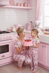 Merry See Kısa Kollu Alt Uzun Donut Baskılı Pijama Takımı Çok Renkli - Thumbnail