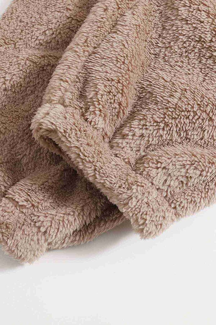 Merry See Kolsuz Askılı Peluş Polar Alt Üst Pijama Takımı Kahverengi - 5