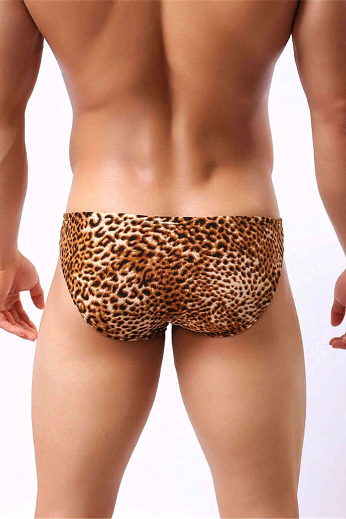 Merry See Leopar Desenli Erkek Slip - 3
