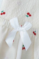 Merry See Özel Örme Kumaş Baskılı Kısa Kollu Şortlu Pijama Takımı Çok Renkli - Thumbnail