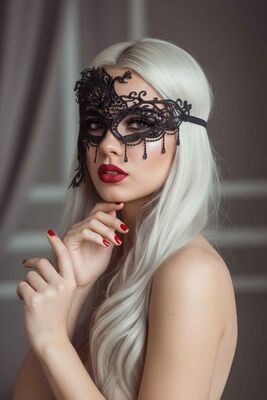 Merry See - Merry See Özel Tasarım Dantel Göz Maskesi